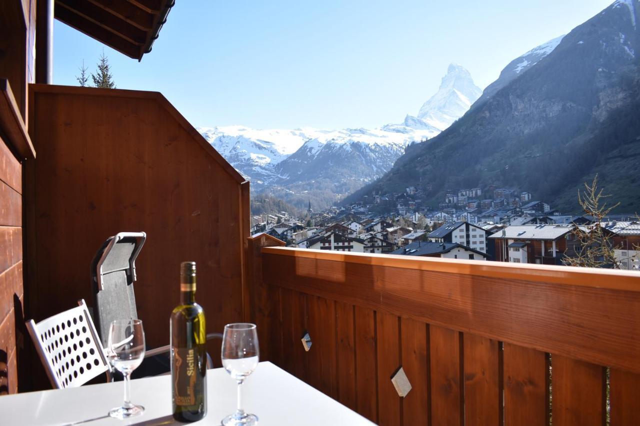 Wohnung In Zermatt Mit Postkarten Matterhornblick エクステリア 写真